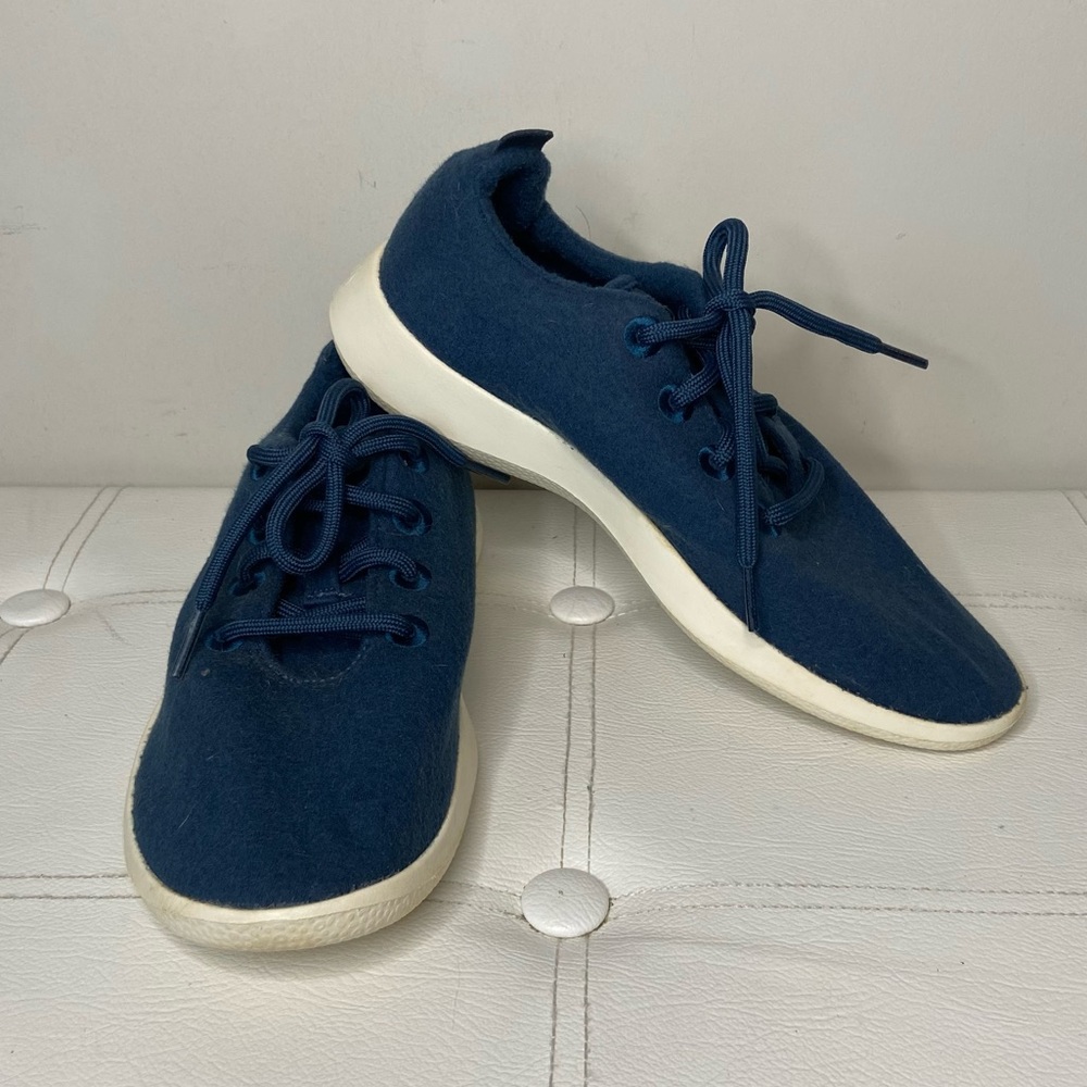 Allbirds Wool Tree Runners Skippers Navy Blue Size 9